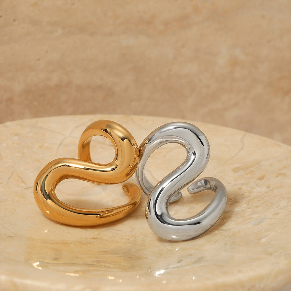 Big wave statement rings