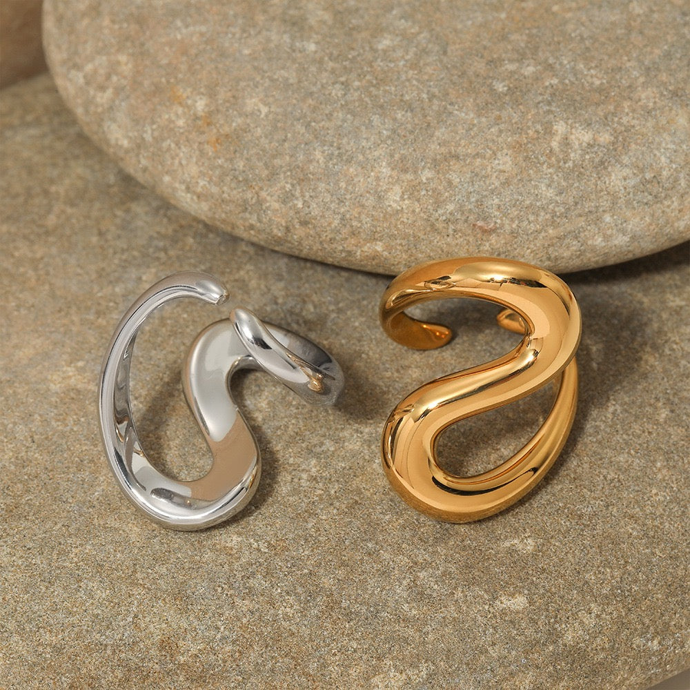 Big wave statement rings