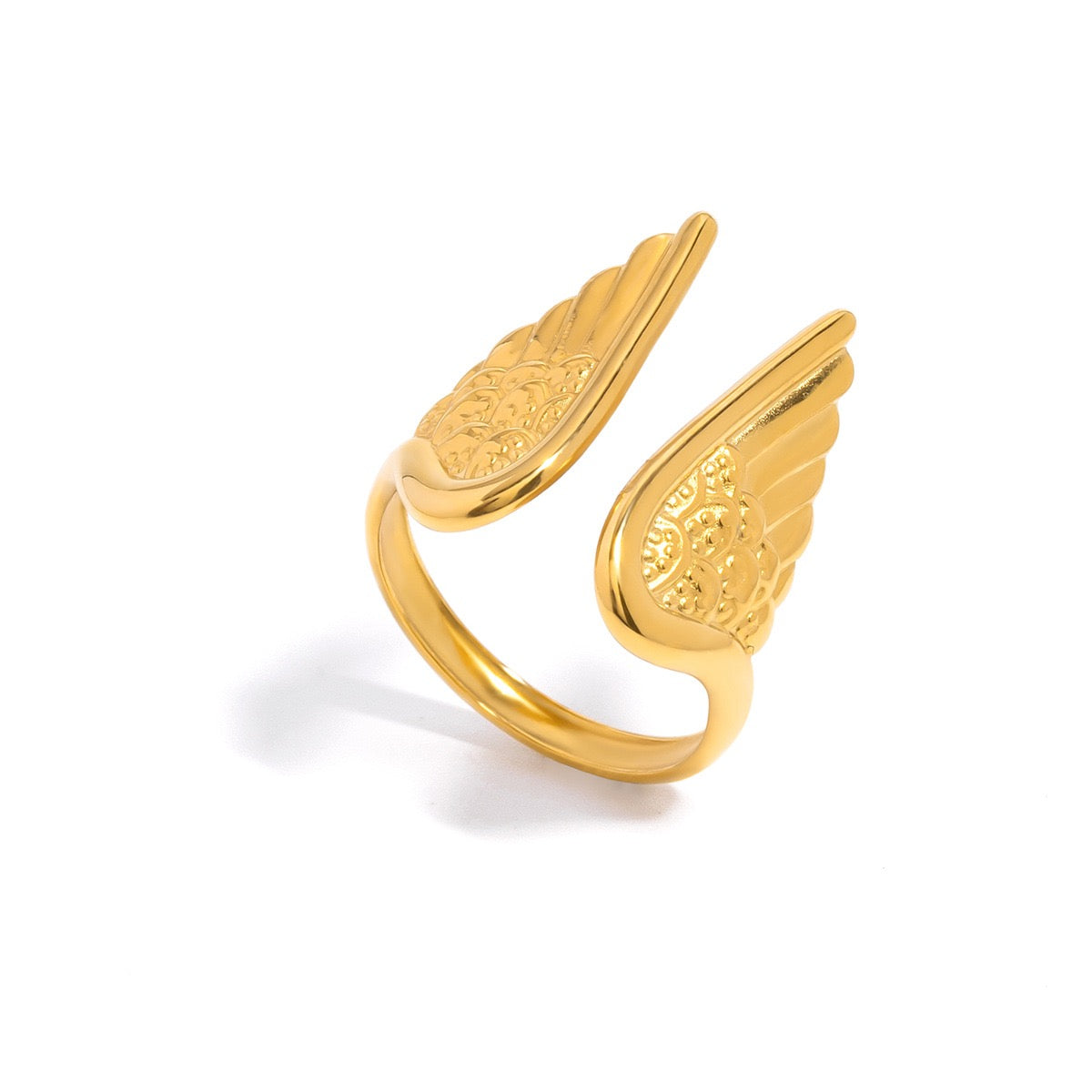 Angel wings ring