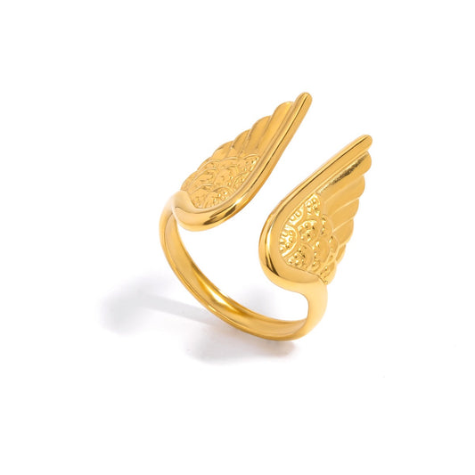 Angel wings ring