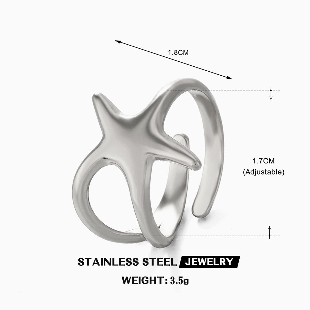 Lovely starfish rings