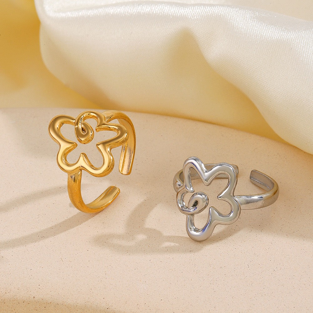Flower lines rings