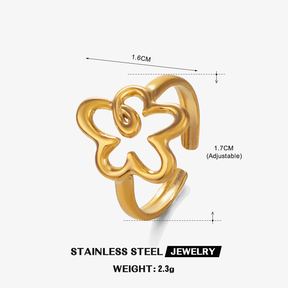 Flower lines rings