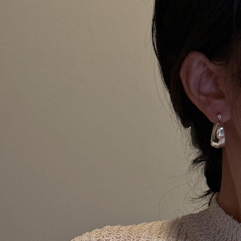 Sterling silver hoops