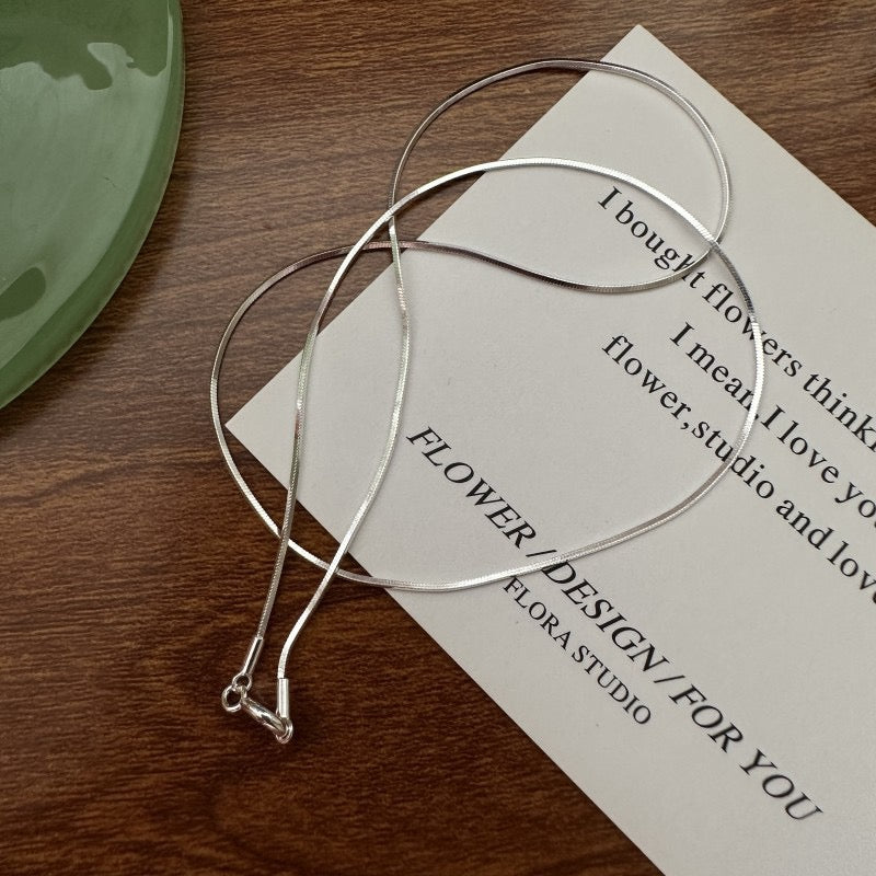 Sterling silver dainty necklace