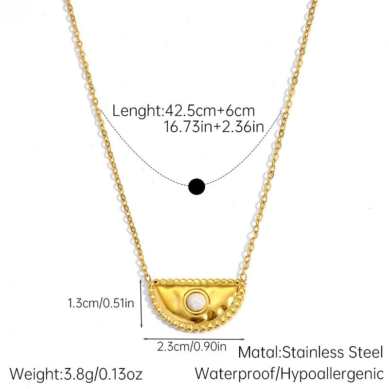 Half moon necklace