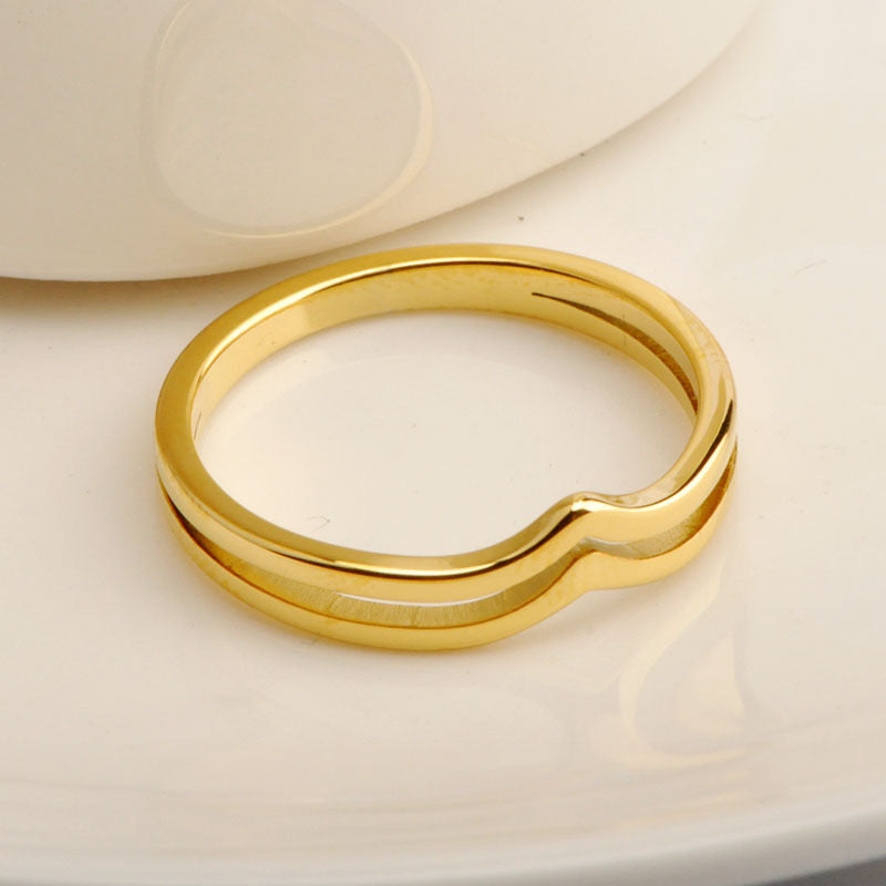 Busina Double wave rings