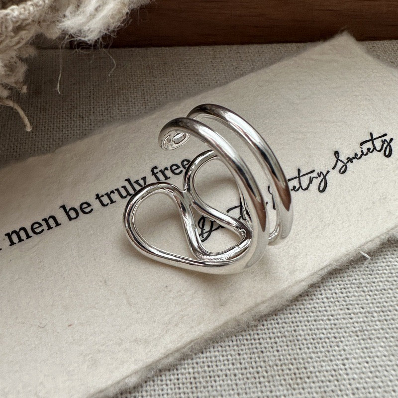 Sterling silver open ring