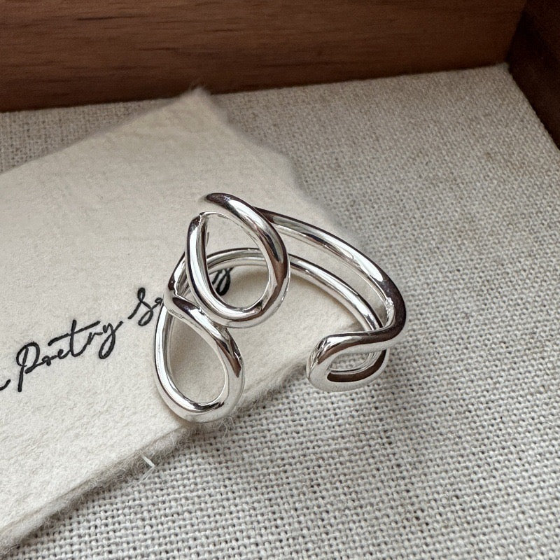 Sterling silver open ring