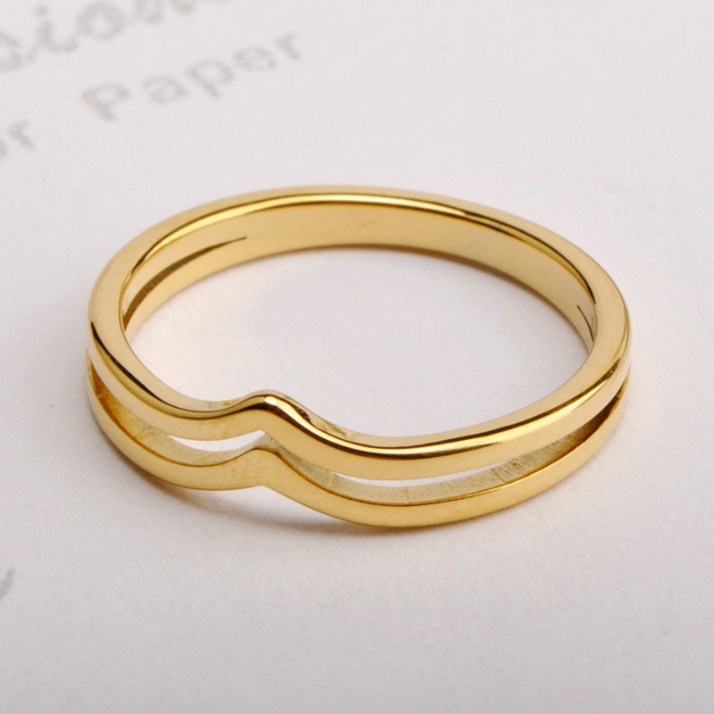 Busina Double wave rings