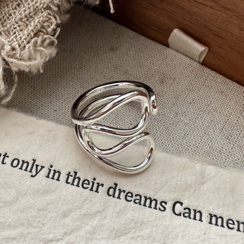 Sterling silver open ring