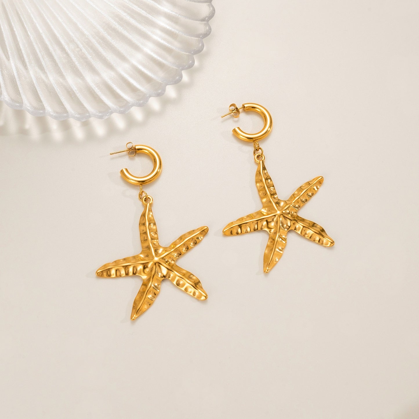 Big starfish earrings