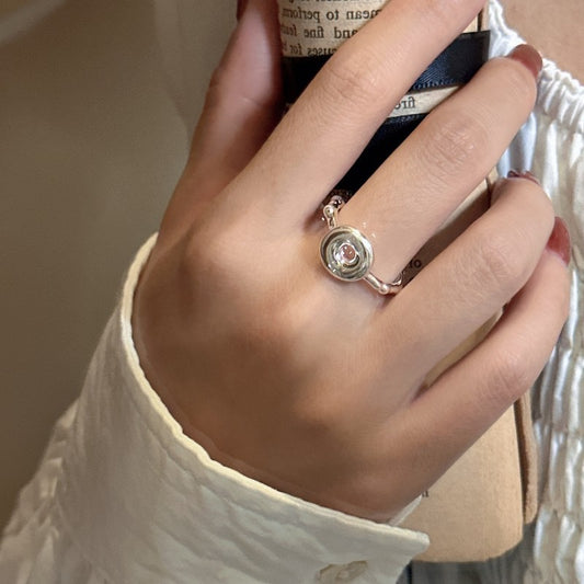 Sterling silver donut ring