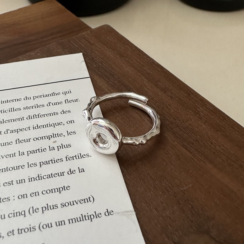 Sterling silver donut ring