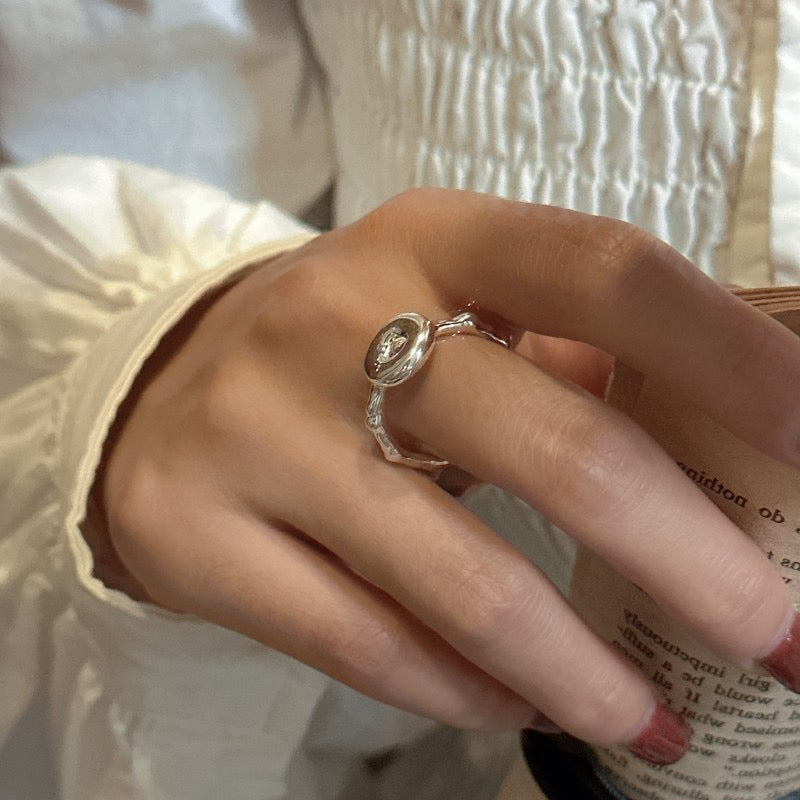 Sterling silver donut ring