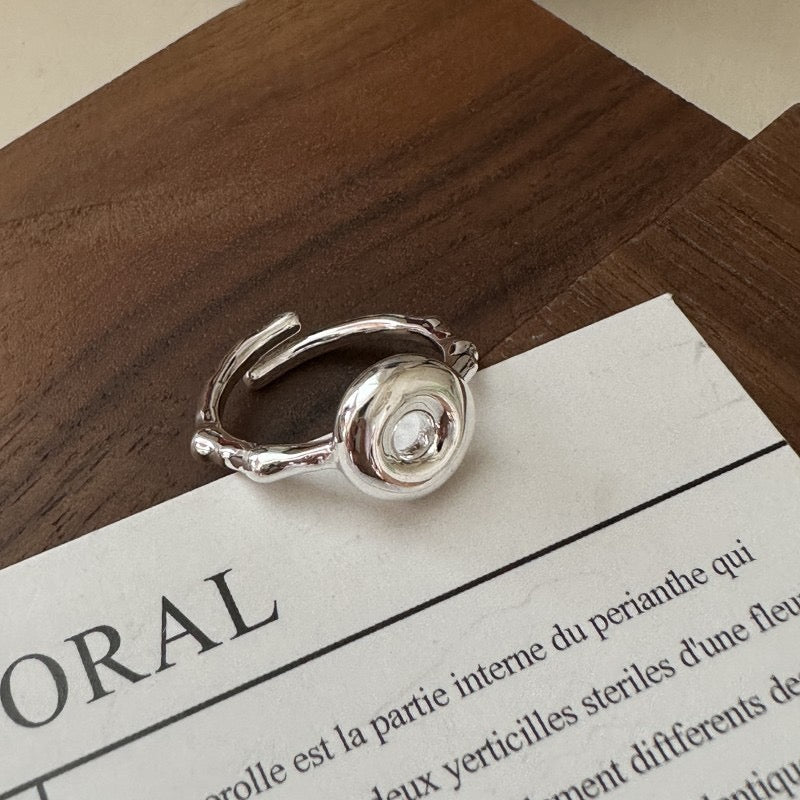 Sterling silver donut ring