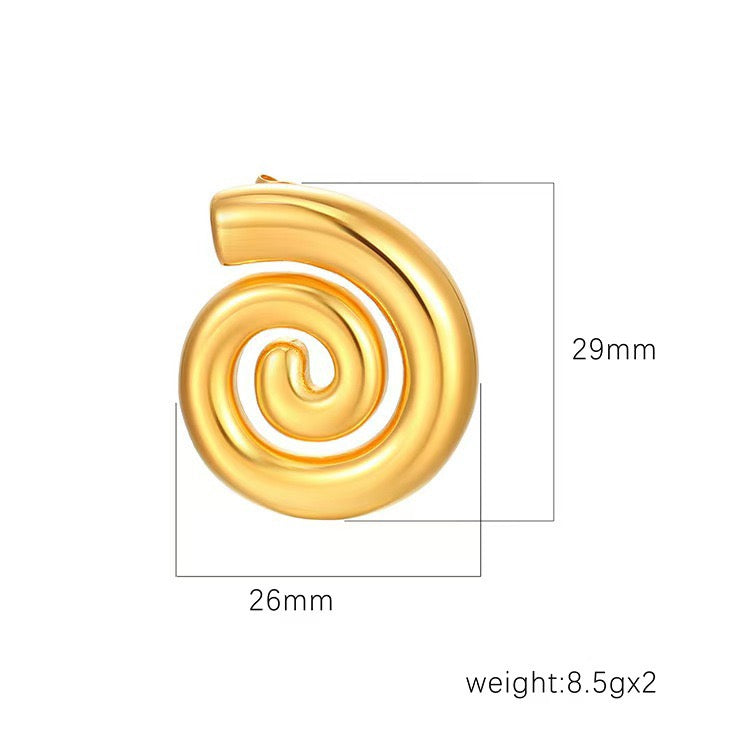 Swirl earrings