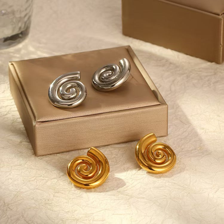 Swirl earrings