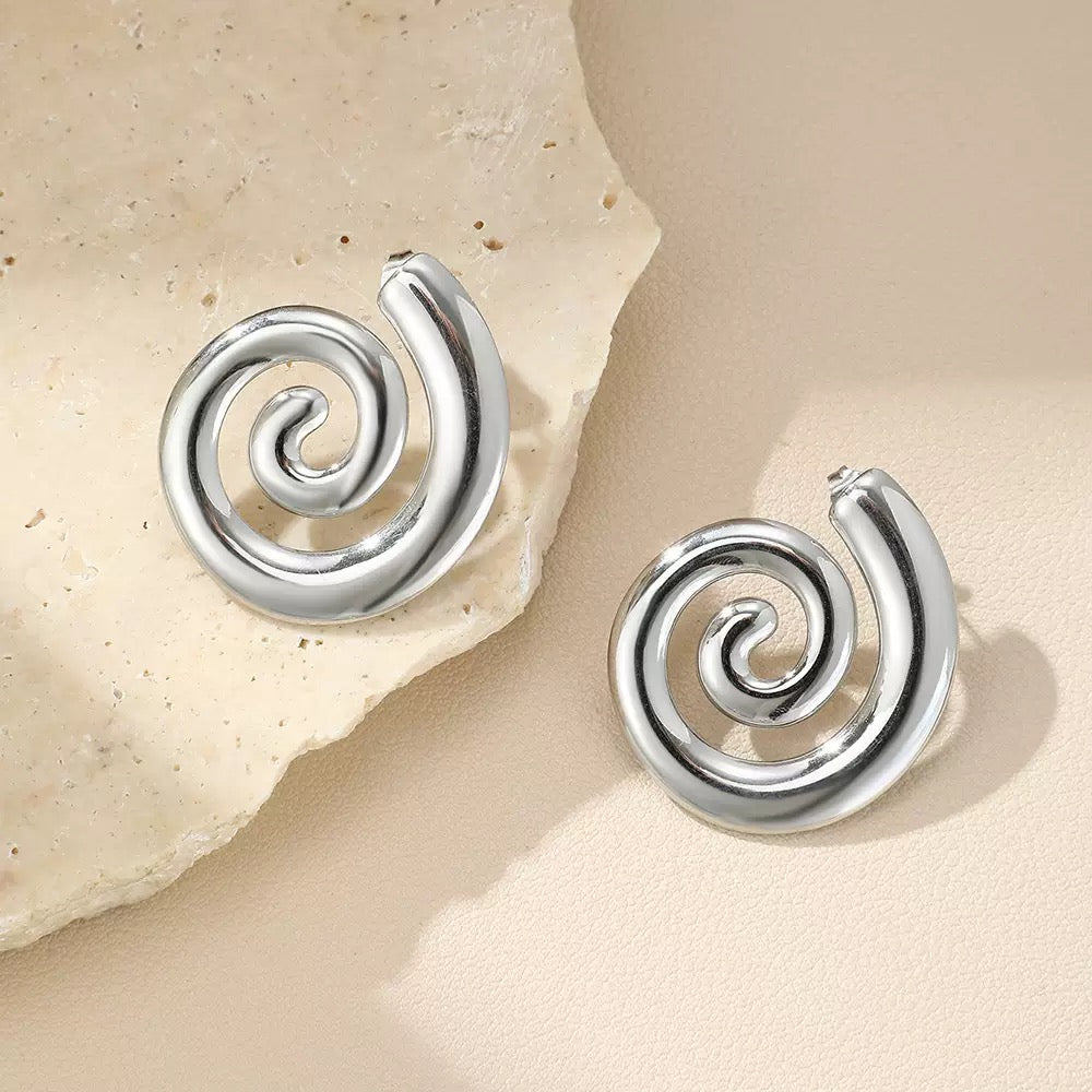 Swirl earrings