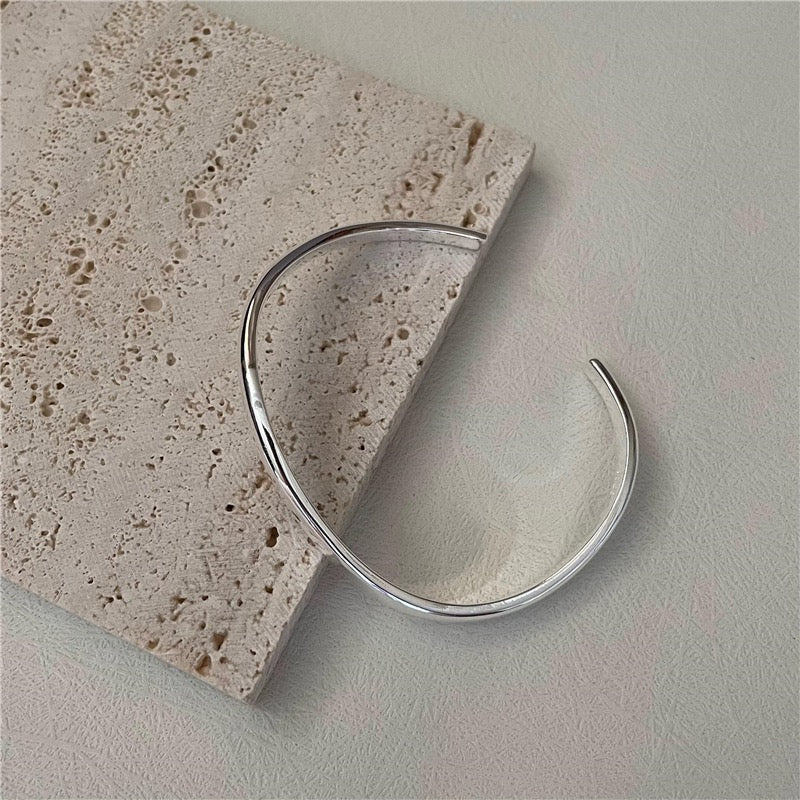 Sterling silver classic bangle