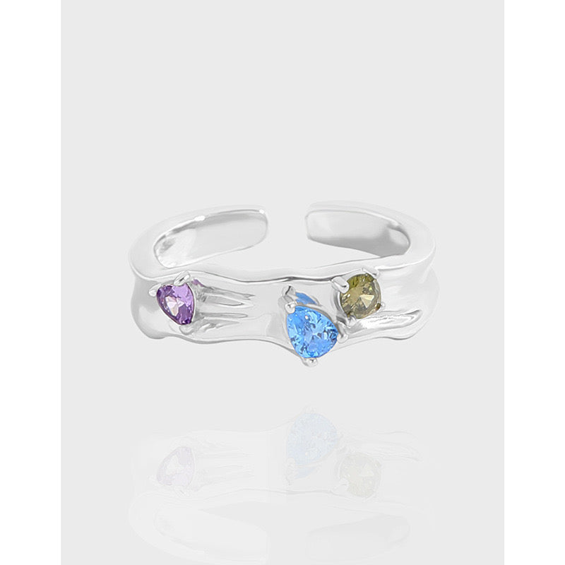 Berman Blue eye rings