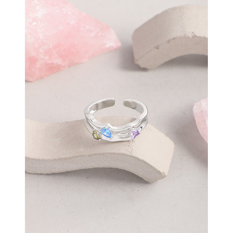Berman Blue eye rings