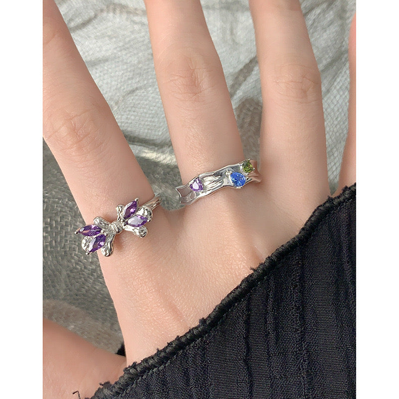 Berman Blue eye rings