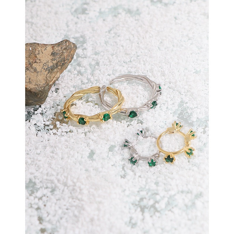 Ramani Green stone ring