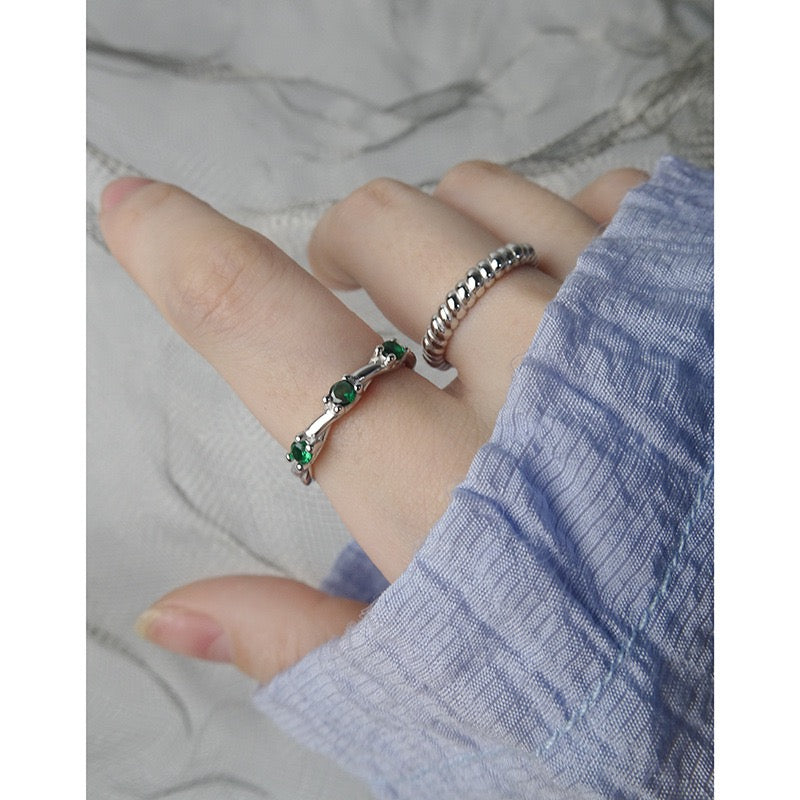 Ramani Green stone ring