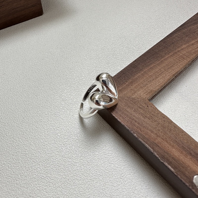 Sterling silver heart ring