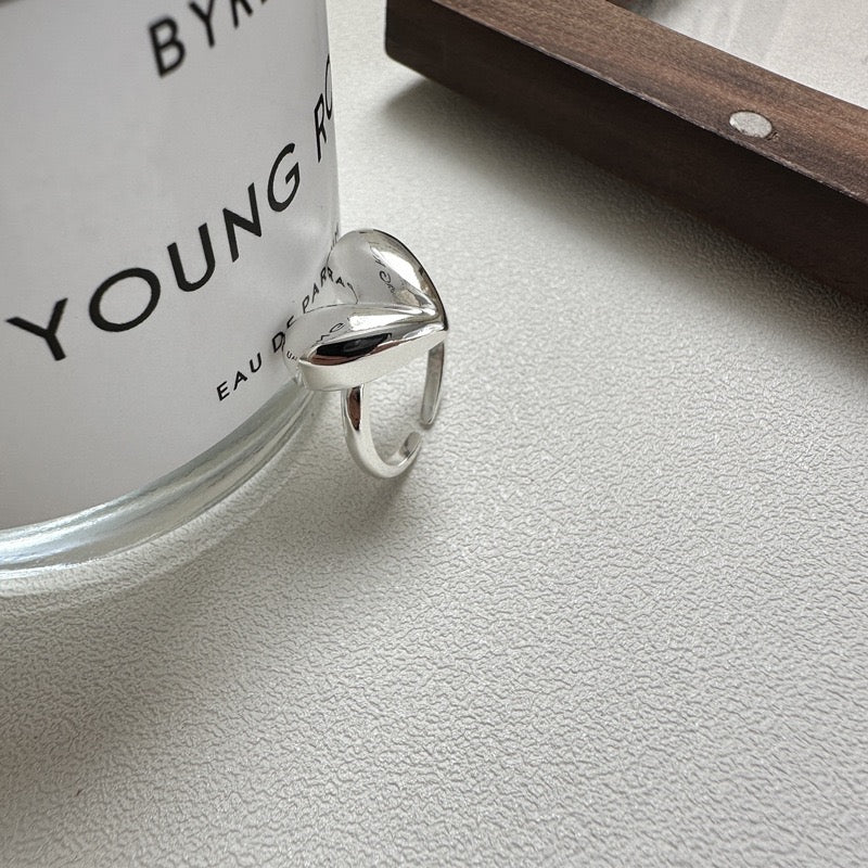 Sterling silver heart ring
