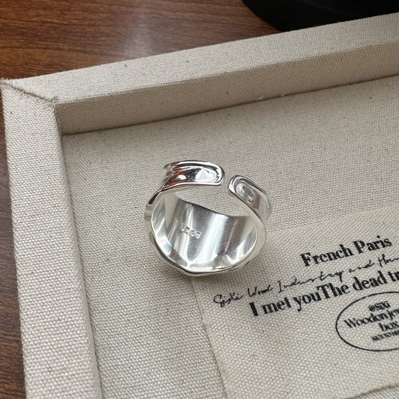 Lava sterling silver ring