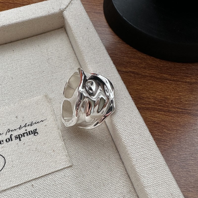 Lava sterling silver ring