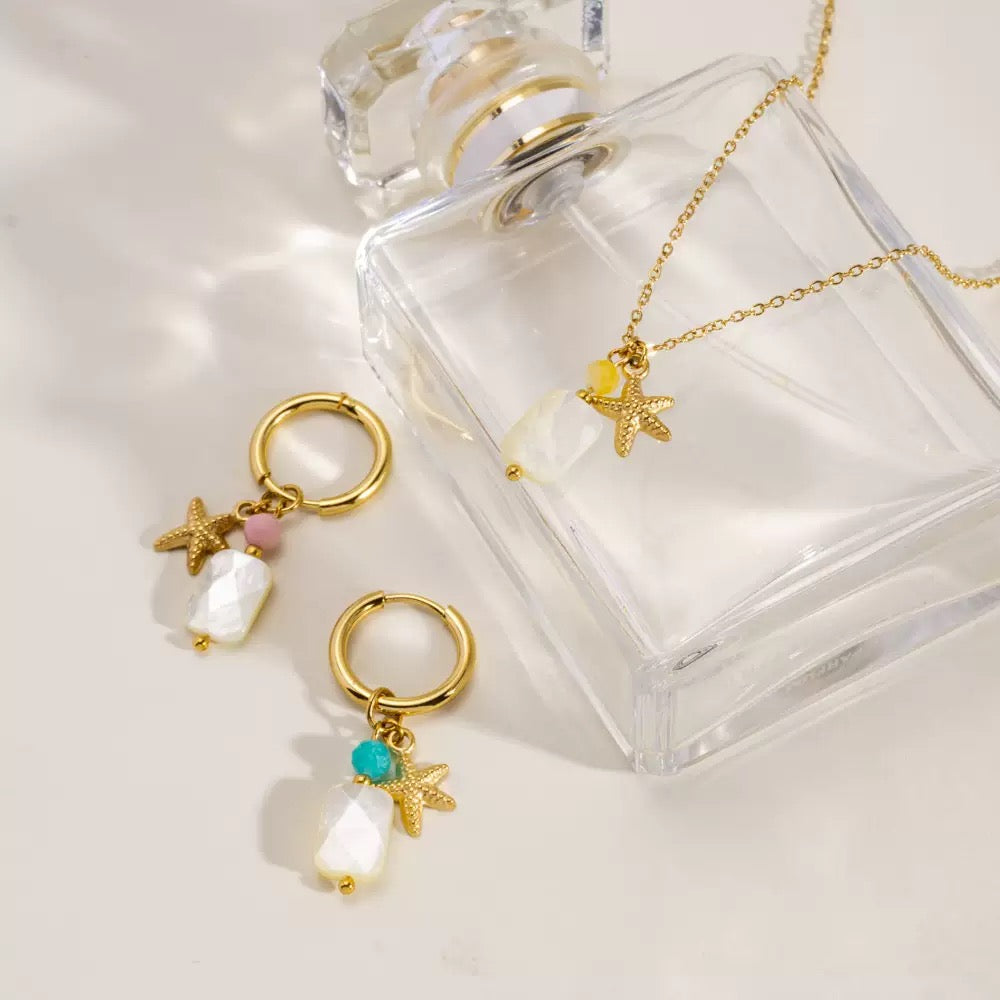 Dainty charm hoops
