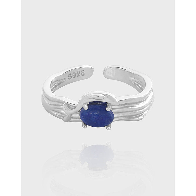 Keith Dark blue gem rings
