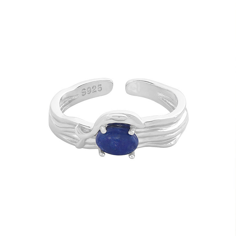 Keith Dark blue gem rings