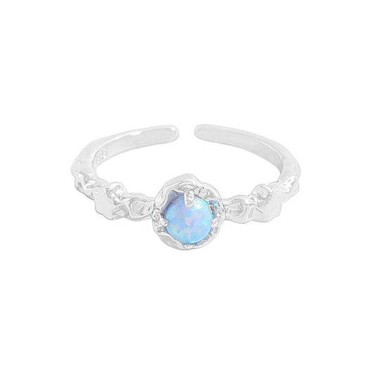Opal sliver dia ring