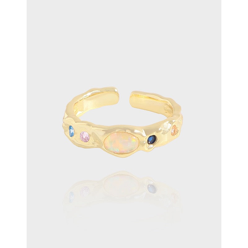 Ysabella opal stone ring
