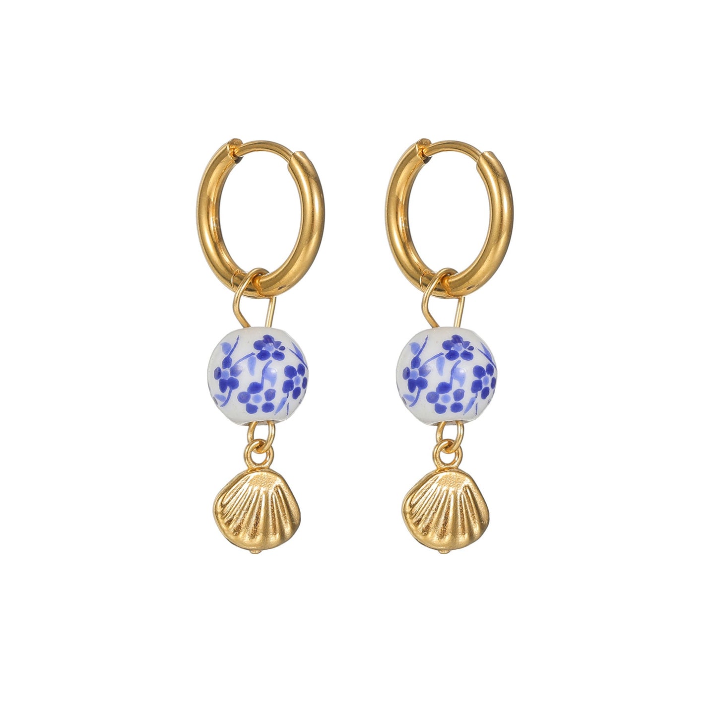 Blue ocean earrings