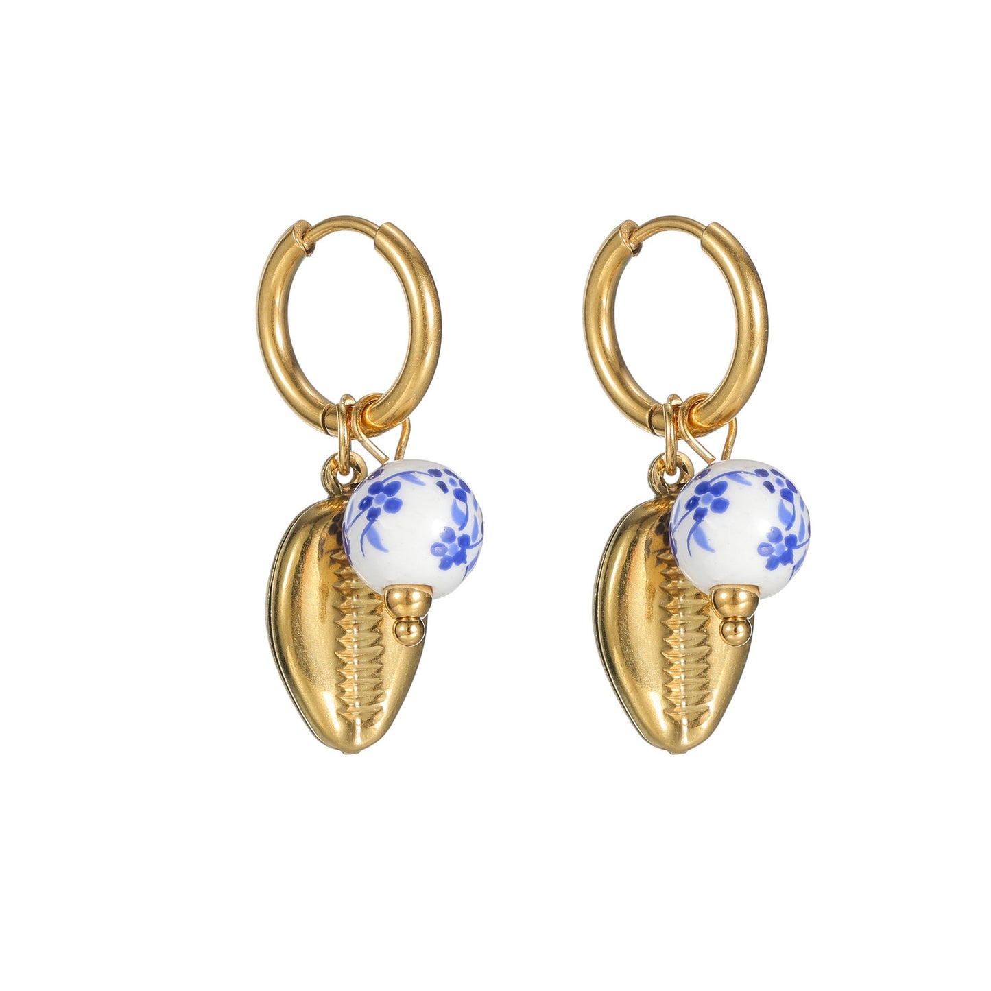 Blue ocean earrings