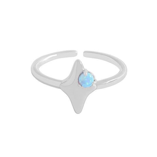 Opal star ring
