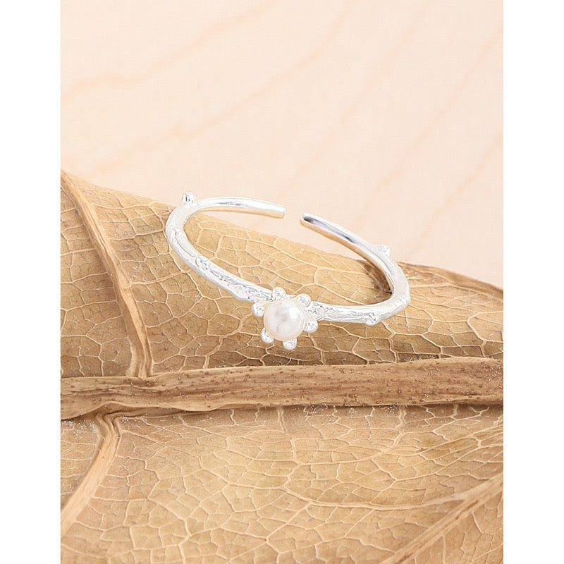 Flestone Mini flower sterling silver ring