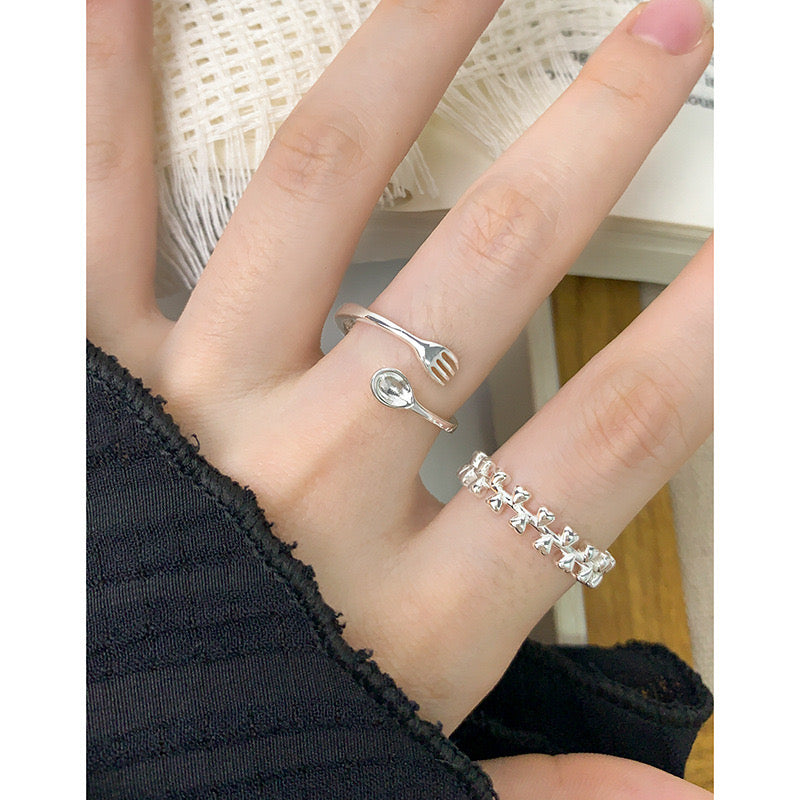 Bali Spoon me silver ring