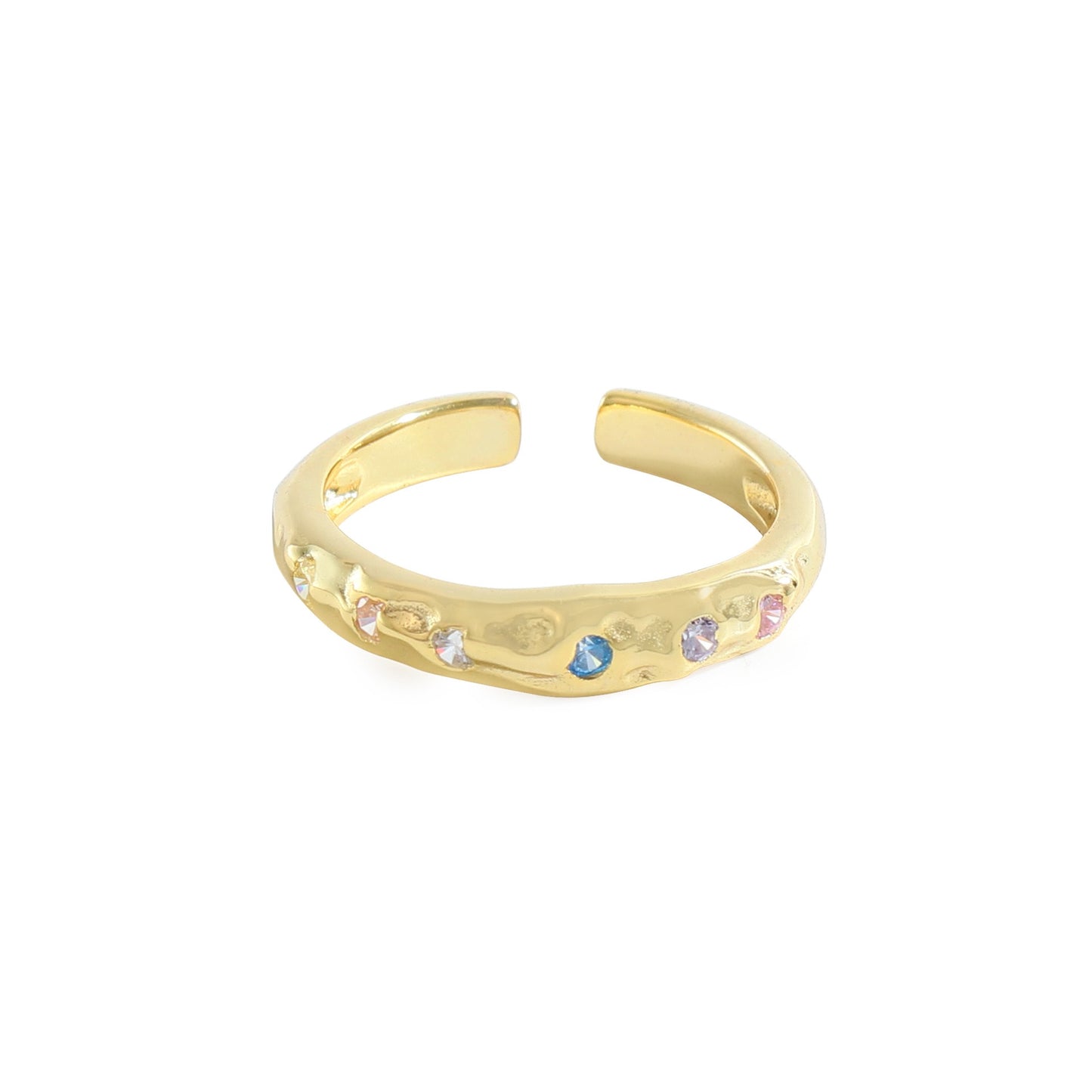 Beela rainbow stone ring