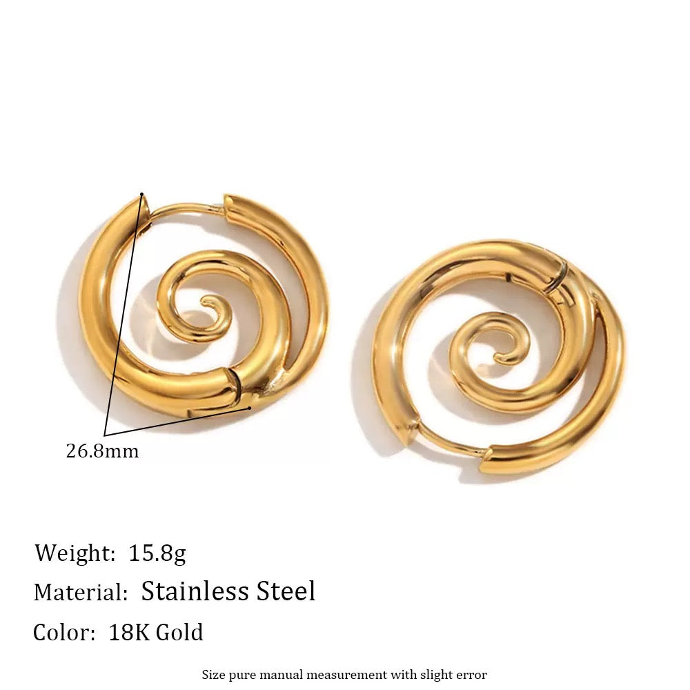 Davis Swirl hoops