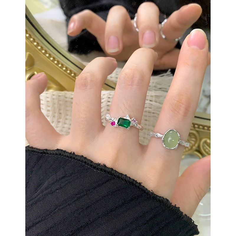 Green rock sugar ring