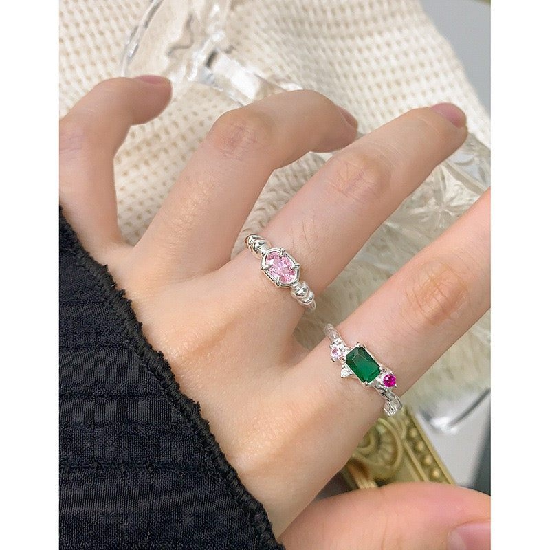 Green rock sugar ring