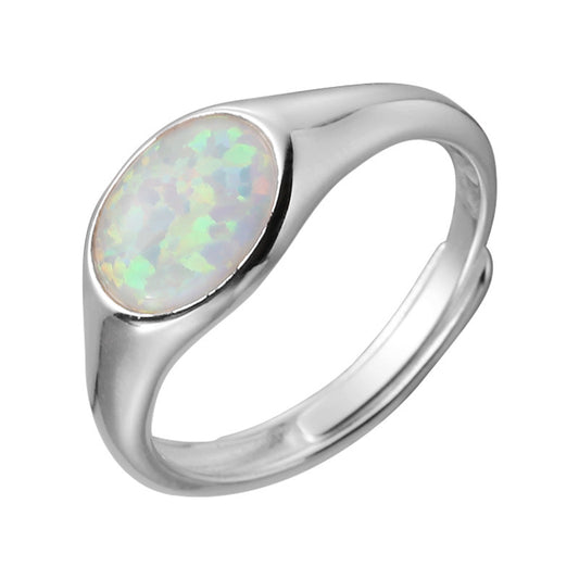 Mirina opal oval Silver ring