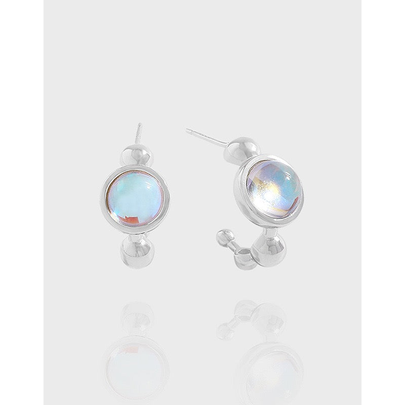 Moon stone silver set