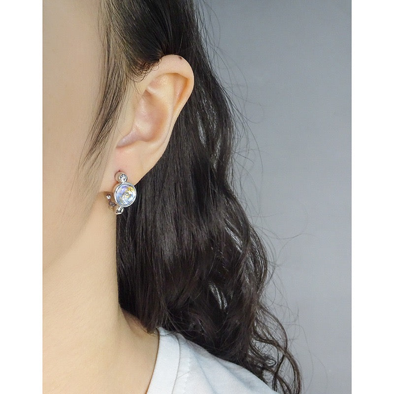 Moon stone silver set